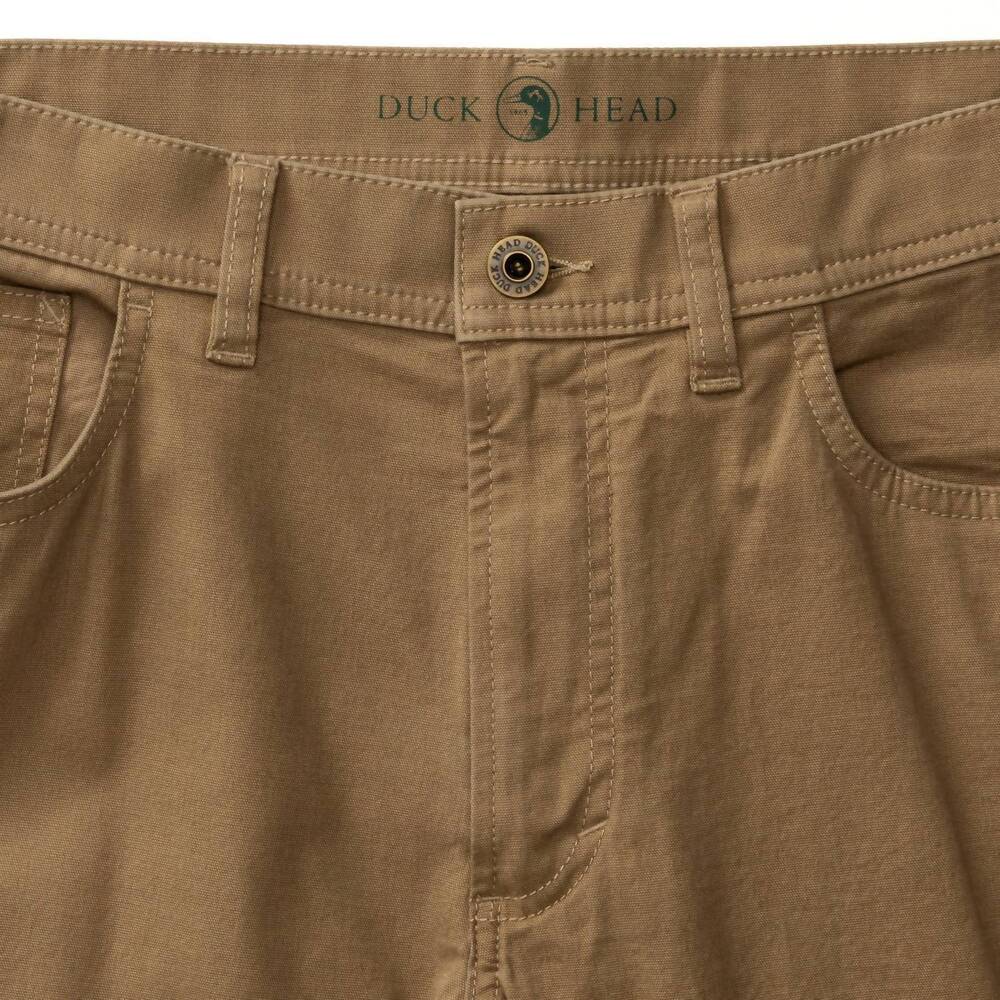 NEW DUCK HEAD pinpoint canvas 5 pocket pants in weathered oak - Picture 4 of 4